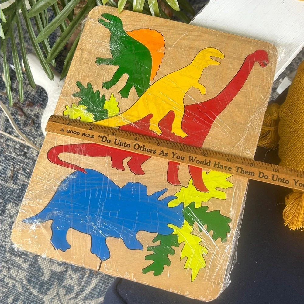 Colorful Dinosaur Wooden Puzzle